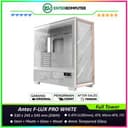 Antec FLUX PRO WHITE - Full-Tower - F-LUX Platform - 4mm Tempered Glass Panel with CPU/GPU Temperature Display on PSU Cover - Premium Wood on Front Panel & Right Metal Panel - Type-C Ready - Free 4Pcs 140mm Tranquil PWM Fans + 2Pcs 120mm Reverse PWM Fans - foto 1