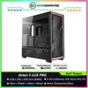Antec FLUX PRO - Full-Tower - F-LUX Platform - 4mm Tempered Glass Panel with CPU/GPU Temperature Display on PSU Cover - Premium Wood on Front Panel & Right Metal Panel - Type-C Ready - Free 4Pcs 140mm Tranquil PWM Fans + 2Pcs 120mm Reverse PWM Fans - foto 1