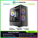 Antec FLUX REAR - Mid-Tower Gaming Case - F-LUX Platform - 4mm Tempered Glass Side Panel - Premium Wood Material on Front Panel with Combination Metal Mesh - Type-C 3.2 Gen 2 Ready - FREE 3Pcs 140mm ARGB PWM Fans + 2Pcs 120mm Reverse PWM Fans - foto 1