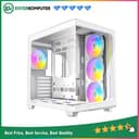 Antec CONSTELLATION C5 WHITE ARGB - Mid-Tower Gaming Case - Stylish Front Panel - Dual Chamber Design - 4mm Tempered Glass Side Panel - Type-C 3.2 Gen 2 Ready - Free 6Pcs 120mm PWM ARGB Fans Reverse + 1Pcs 120mm PWM ARGB Fans - foto 1
