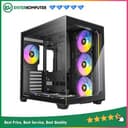Antec CONSTELLATION C5 BLACK ARGB - Mid-Tower Gaming Case - Stylish Front Panel - Dual Chamber Design - 4mm Tempered Glass Side Panel - Type-C 3.2 Gen 2 Ready - Free 6Pcs 120mm PWM ARGB Fans Reverse + 1Pcs 120mm PWM ARGB Fans - foto 1
