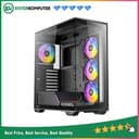 Antec CONSTELLATION C3 BLACK ARGB - Mid-Tower Gaming Case - Massive Airflow via Honeycomb Mesh - 4mm Tempered Glass Side Panel - Type-C 3.2 Gen 2 Ready - Free 3Pcs 120mm PWM ARGB Fans Reverse + 1Pcs 120mm PWM ARGB Fans - foto 1