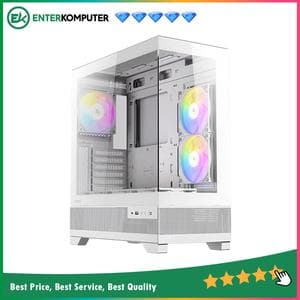 Antec CX700 RGB ELITE WHITE - Mid-Tower Gaming Case - 4mm Tempered Glass Side Panel - Type-C 3.2 Gen 2 Ready - Free 5Pcs 120mm RGB Fans Reverse + 1Pcs 120mm RGB Fans - foto 1