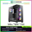 Antec CX300 ARGB - Mid-Tower Gaming Case - Panoramic View - 4mm Tempered Glass Side Panel - Free 3Pcs 120mm ARGB Fans Reverse + 1Pcs 120mm ARGB Fans - foto 1