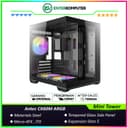Antec CX60M ARGB - Mini Tower Gaming Case - Panoramic View - Dual Chamber Design - Tool-Free Panels - Tempered Glass - Type C Ready - Free 2Pcs 120mm ARGB Fans Reverse + 1Pcs 120mm ARGB Fans - foto 1
