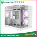 Antec CX600M TRIO ARGB WHITE - Mini Tower Gaming Case - Dual Chamber Design - 4mm Tempered Glass with Triple Transparent View - Type C Ready - Free 2Pcs 120mm ARGB Fans Reverse + 1Pcs 120mm ARGB Fans - foto 1