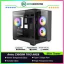 Antec CX600M TRIO ARGB - Mini Tower Gaming Case - Dual Chamber Design - 4mm Tempered Glass with Triple Transparent View - Type C Ready - Free 2Pcs 120mm ARGB Fans Reverse + 1Pcs 120mm ARGB Fans - foto 1