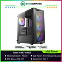 Antec AX67 ARGB - Mid-Tower Gaming Case - Stylish Geometric Mesh Front Panel - 4mm Tempered Glass Side Panel - FREE 3PCS 120mm ARGB Fans + 1PCS 120mm ARGB Fans - foto 1