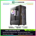 Antec AX63 WOOD ARGB - Mid-Tower Gaming Case - Darkish Wooden Deco & Stylish Slated Grill  - 4mm Tempered Glass Side Panel - FREE 3PCS 120mm ARGB Fans + 1PCS 120mm ARGB Fans - foto 1