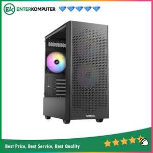Antec NX500M ARGB - Mid-Tower M-ATX Gaming Case - Sleek Design with Massive Air Intake - Tempered Glass Side Panel - Type C 3.2 Ready - FREE 2 PCS 12CM ARGB FANS + 1 PCS 12CM ARGB FANS - foto 1
