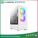 Antec NX410 V2 WHITE - ATX Gaming Case - Left Side Glass Door - FREE 2 PCS 14CM ARGB FANS + 1 PCS 12CM ARGB FANS - foto 1