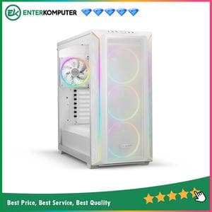 be quiet! Gaming Case SHADOW BASE 800 FX White - Side Tempered Glass - FREE 3 PCS Light Wings White 140mm PWM ARGB Fans + 1 PC Light Wings White 140mm PWM ARGB Fan - Type C 3.2 Ready - foto 1