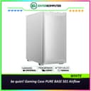 be quiet! Gaming Case PURE BASE 501 Airflow WHITE - Comfortably Compact with High Airflow Intake Front Panel and Top Cover For Maximum Performance - FREE 2PCS Pure Wings 3 140mm PWM fans - Type C 3.2 Ready - foto 1