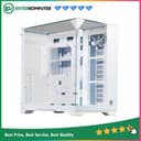 CUBE GAMING PREMIUM CIELO WHITE - ATX Gaming Case - All White Inside - Front-Top & Left Side Tempered Glass - Aesthetic Dual Chamber Design - Airflow Potential - Dust Filter - foto 1