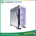 CUBE GAMING SLEV WHITE - All White Inside - ATX - LEFT SIDE GLASS DOOR - PSU Cover - Free 3PCS 12CM ARGB FAN - foto 1