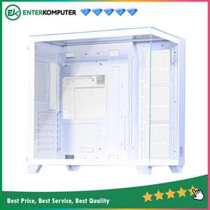 CUBE GAMING VAONT WHITE - ATX Gaming Case - Panoramic View - Front-Top & Left 3 Sided Tempered Glass - Dust Filter - foto 1