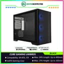 CUBE GAMING UMBROS BLACK - mATX Gaming Case - BTF Mainboard Ready - Left Side Tempered Glass & Front-Top Mesh Panel - Dust Filter - FREE 3PCS 12CM ARGB FAN - foto 1