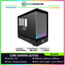 CUBE GAMING QUITOZ BLACK - mATX Gaming Case - Panoramic View - Front ARGB Lighting BAR - Front & Left Side Tempered Glass - Dust Filter - PSU Cover - foto 1