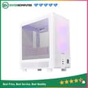 CUBE GAMING TUNE WHITE - mATX Gaming Case - All White Inside - Mesh Front Panel Design - Left Side Tempered Glass - Dust Filter - PSU Cover - Free 2Pcs 12CM ARGB Fan - foto 1
