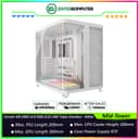 Corsair AIR 5400 LX-R RGB iCUE LINK Triple Chamber Mid-Tower PC Case - White - foto 1