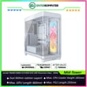 Corsair FRAME 4500X LX-R RGB iCUE LINK Panoramic Glass Mid-Tower PC Case - White - foto 1