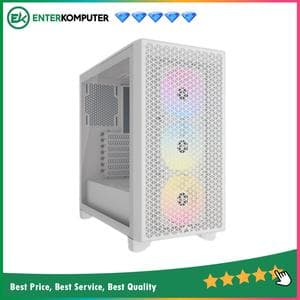 Corsair 3000D RGB Airflow Tempered Glass (White) - foto 1