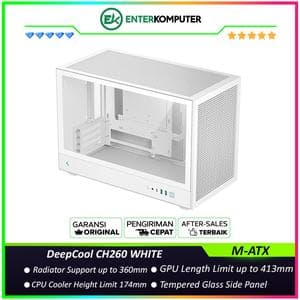 DeepCool CH260 WHITE High-Airflow M-ATX Compact Case - foto 1