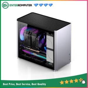 Jonsbo D30 Silver - mATX Case - Aluminum Case - Tempered Glass Side Window - foto 1