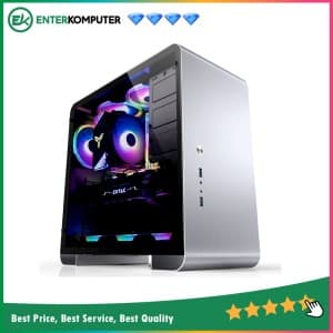 Jonsbo U4 PLUS SILVER - ATX - Aluminum Case - Tempered Glass Side Window - foto 1