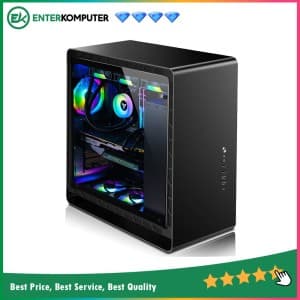 Jonsbo UMX6-G BLACK - EATX/ATX - Aluminum Case - Tempered Glass Side Window - foto 1