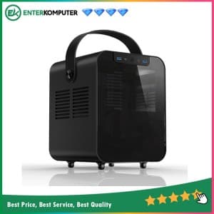 JONSPLUS BO100 Black - ITX Case - Aluminum Case - Tempered Glass Side Window - PSU support SFX/SFX-L - foto 1