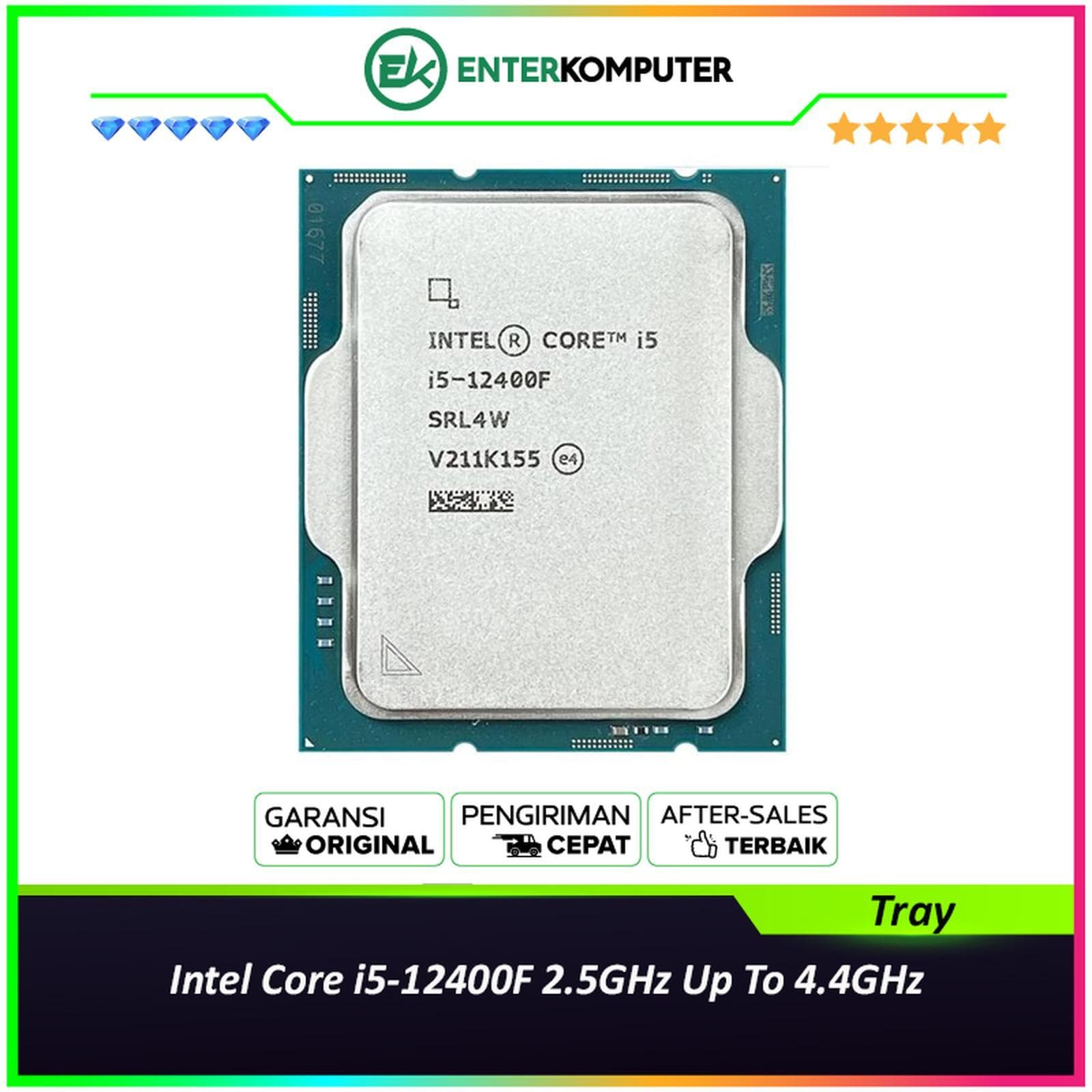 Intel Core i5-12400F 2.5GHz Up To 4.4GHz - Cache 18MB [Tray] Socket LGA 1700 - Alder Lake Series - foto 1