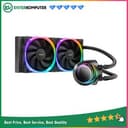 Antec Vortex 240 ARGB Liquid Cooler - Suspended Spiral Pump Head Design - 2x Fusion 120 PWM ARGB Fan - foto 1