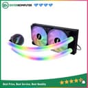 1STPLAYER MT240 Black ARGB Liquid Cooler with ARGB Luminous Water-Cooled Pipes - Support LGA 1700 - foto 1