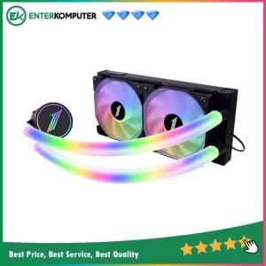 1STPLAYER MT240 Black ARGB Liquid Cooler with ARGB Luminous Water-Cooled Pipes - Support LGA 1700 - foto 1