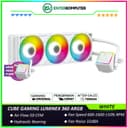 CUBE GAMING LUMINEX 360 ARGB WHITE PERFORMANCE FAN Liquid Cooler - 3x 120 PWM ARGB Fan with ARGB Lighting Pump Head - foto 1
