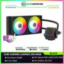 CUBE GAMING LUMINEX 240 ARGB BLACK PERFORMANCE FAN Liquid Cooler - 2x 120 PWM ARGB Fan with ARGB Lighting Pump Head - foto 1