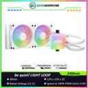 be quiet! LIGHT LOOP 240mm White - Peak Performance and lighting - Impressively High Cooling Performance with Uniquely illuminated ARGB Cooling Block - 2x Light Wings LX 120mm PWM high-speed White - foto 1