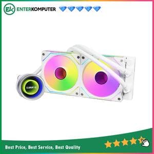 LIAN LI GALAHAD II TRINITY UNI FAN SL-INFINITY 240 WHITE - AIO ARGB EXTREME COOLING - 3TYPES OF PUMP COVER - IMPROVED DESIGNS & IMPROVED PERFORMANCE - foto 1