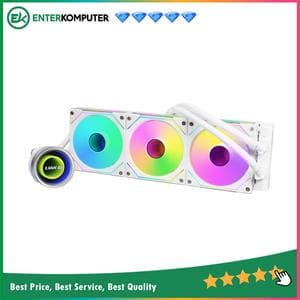 LIAN LI GALAHAD II TRINITY UNI FAN SL-INFINITY 360 WHITE - AIO ARGB EXTREME COOLING - 3TYPES OF PUMP COVER - IMPROVED DESIGNS & IMPROVED PERFORMANCE - foto 1