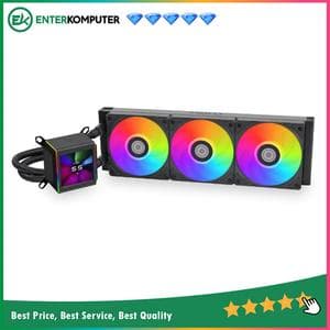 LIAN LI GALAHAD II LCD 360 BLACK with 2.88” IPS LCD Screen - Asetek 8th Gen Pump - AIO EXTREME COOLING - Daisy-Chained ARGB Fan - foto 1