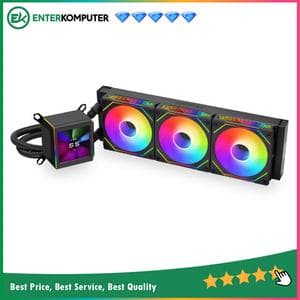LIAN LI GALAHAD II LCD SL-INFINITY 360 BLACK with 2.88” IPS LCD Screen - Asetek 8th Gen Pump - AIO EXTREME COOLING - Daisy-Chained ARGB Fan with UNI FAN SL-INFINITY - foto 1