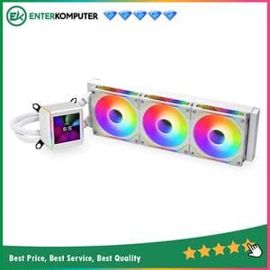 LIAN LI GALAHAD II LCD SL-INFINITY 360 WHITE with 2.88” IPS LCD Screen - Asetek 8th Gen Pump - AIO EXTREME COOLING - Daisy-Chained ARGB Fan with UNI FAN SL-INFINITY - foto 1