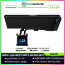 LIAN LI HydroShift II LCD-S 360 FAN-LESS BLACK with 3.4 IPS 60Hz LCD Screen - Improved Performance - Uniquely Cool, Now Reimagined - Magnetic Hot-swap Display - Side-Mounted Design with Optimized Cable Managment - foto 1