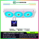 LIAN LI HydroShift II LCD-S 360CL WHITE with 3.4 IPS 60Hz LCD Screen - Improved Performance - Uniquely Cool, Now Reimagined - Magnetic Hot-swap Display - Side-Mounted Design with Optimized Cable Managment - foto 1