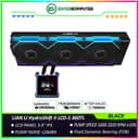LIAN LI HydroShift II LCD-S 360TL BLACK with 3.4 IPS 60Hz LCD Screen - Improved Performance - Uniquely Cool, Now Reimagined - Magnetic Hot-swap Display - Side-Mounted Design with Optimized Cable Managment - foto 1