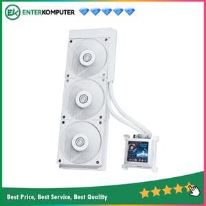 LIAN LI Hydroshift LCD AIO 360S WHITE with 2.88” IPS LCD Screen - Enhanced Display - Unleash Power, Elevate Style & High Performance - Side-Mounted Design with Optimized Cable Managment - foto 1