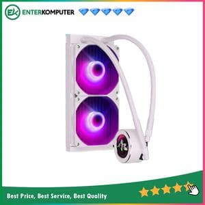 PRIME PREMIUM ANIMA 240MM WHITE - ARGB Liquid Cooler with LCD Display Custom - foto 1