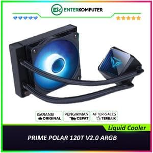 PRIME POLAR 120T V2.0 ARGB Liquid Cooler with Rainbow Effect Pump Head - foto 1