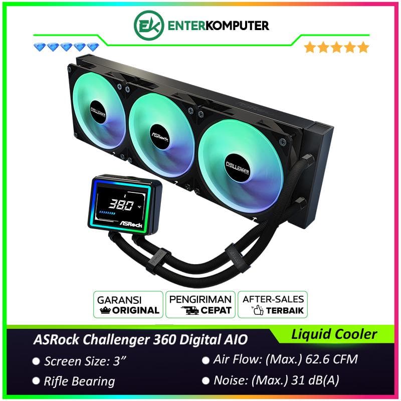 ASRock Challenger 360 Digital AIO Liquid Cooler - foto 1
